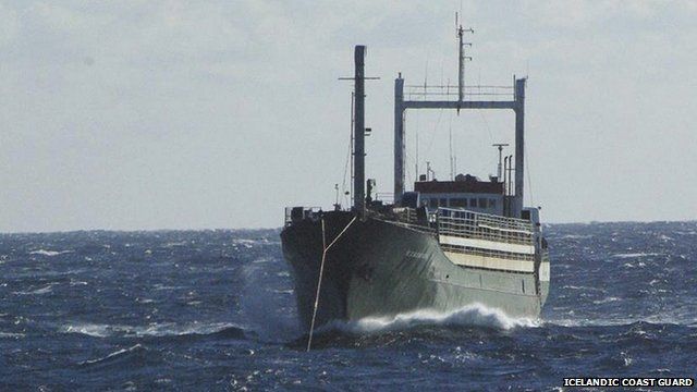 'migrant ship' Ezadeen being towed to an Italian port