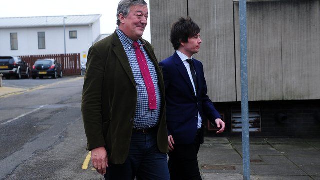 Stephen Fry S Partner Elliott Spencer Handed Driving Ban Bbc News