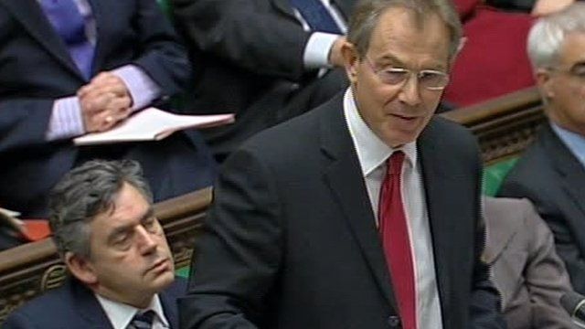 Archive: Tony Blair speaking in the House of Commons about paramilitary ...