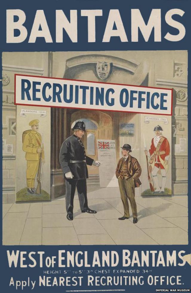 Bantams: The army units for those under 5ft 3in