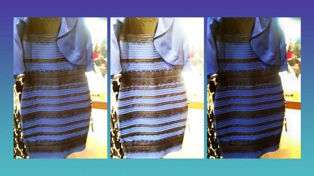 Blue-black or white-gold? The dress the world's been talking about ...