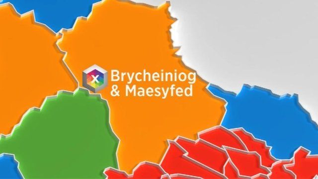 Map Brycheiniog & Maesyfed