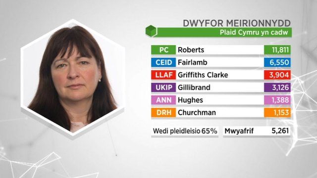 Canlyniad: Dwyfor Meirionnydd