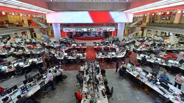 BBC Newsroom in W1