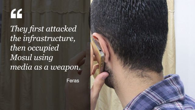 Feras, a communications engineer from Mosul
