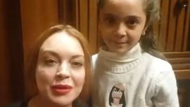 Lindsay Lohan with Bana Alabed