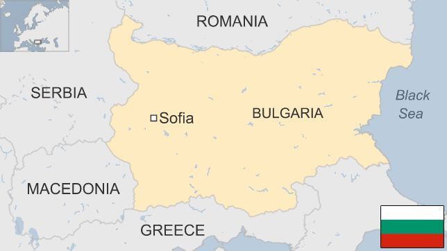 Map of Bulgaria