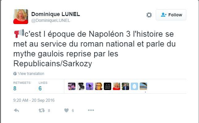 The Gaullist myth dating back to the time of Napoleon III has been reprised by the Republicans and Sarkozy, noted one commentator Dominique Lunel
