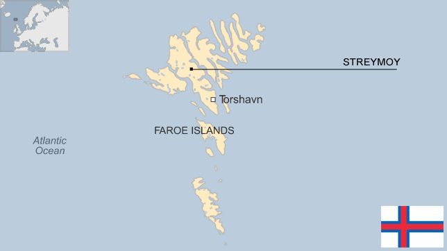 map of the Faroe Islands