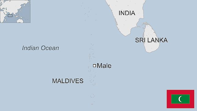 map of the Maldives