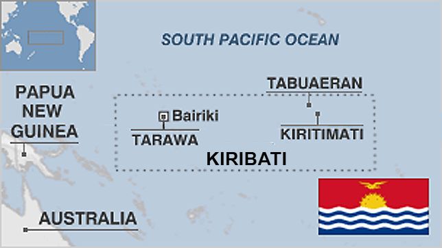 map of Kiribati