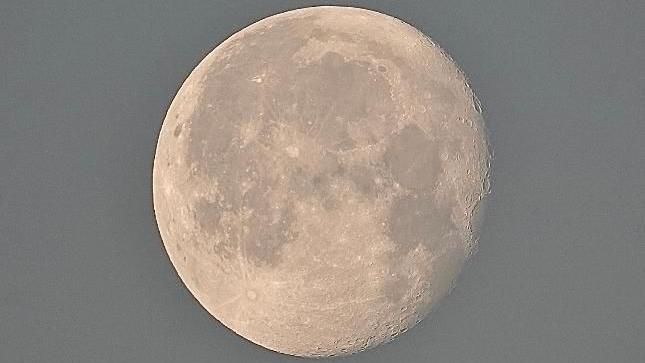 A close up of the moon 