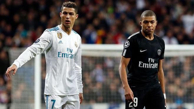 Cristiano Ronaldo and Kylian Mbappe playing against each different successful 2018