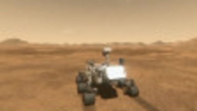 Imagen del curiosity en Marte