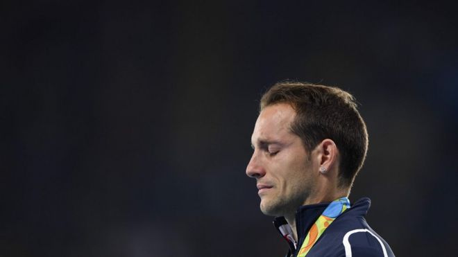 Французский прыжок с шестом Renaud Lavillenie