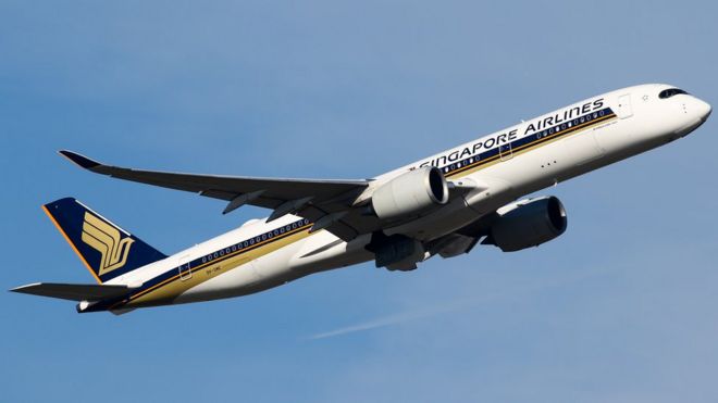 Avión de Singapore Airlines
