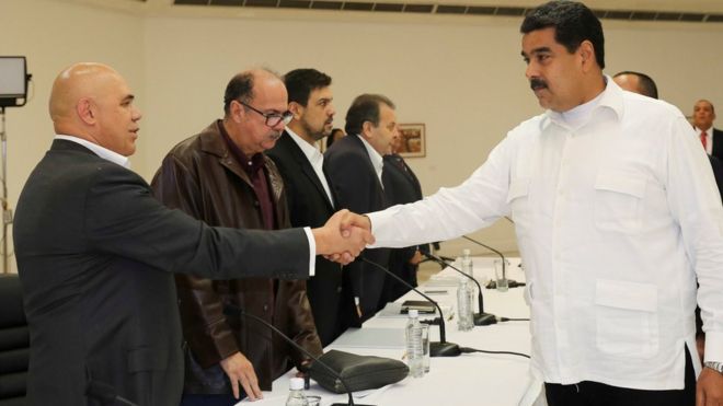 Image result for talks between Venezuela's government and opposition
