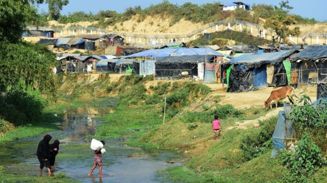 Bangladeş ve Myanmar sınırındaki tarafsız bölgeye sığınan Arakanlı Müslümanlar