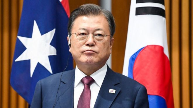Presidente sul-coreano Moon Jae-in