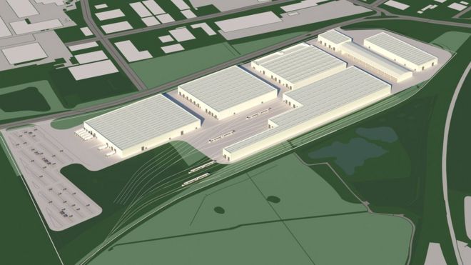 CGI-изображение фабрики в Гуле
