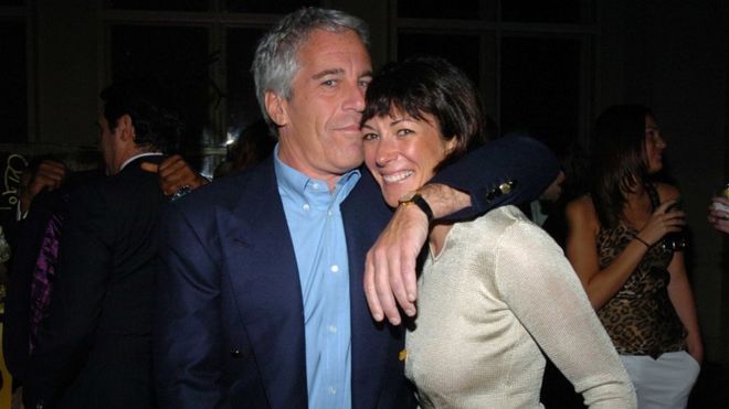 Jeffrey Epstein and Ghislaine Maxwell in New York in 2005