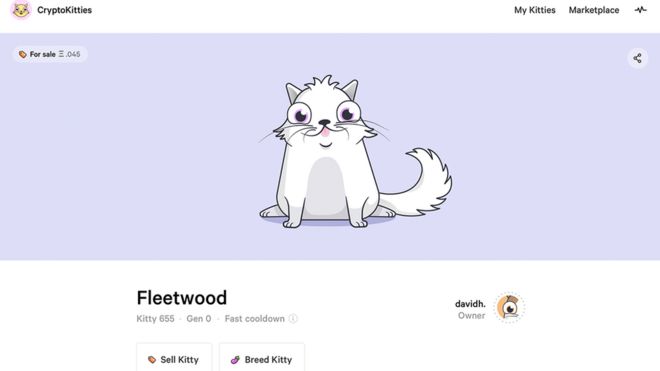 Скриншот страницы с котенком в продаже