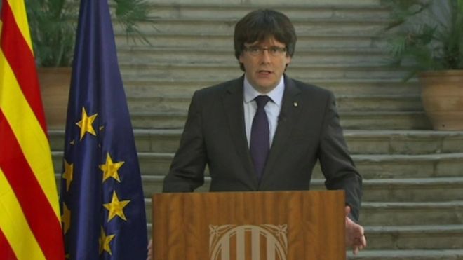 Carles Puigdemont, 28 October