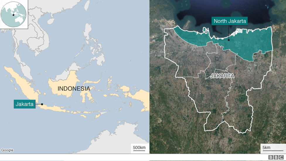 Карта Индонезии и Джакарты