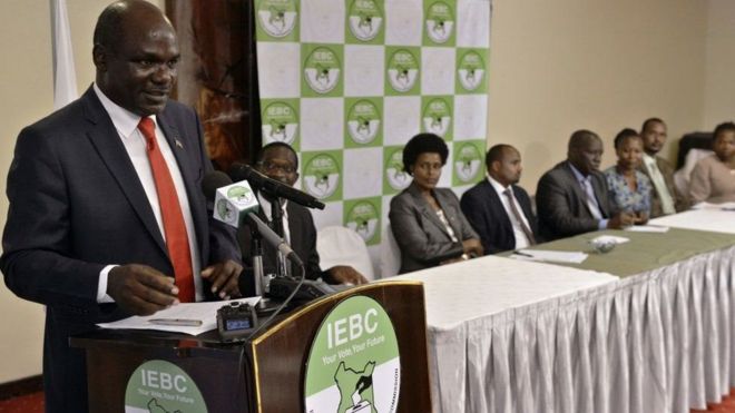 Mwenyekiti wa IEBC nchini Kenya Wafula Chebukati