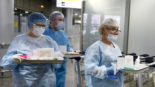 Врачи в аэропорту Шереметьево готовятся к проверке пассажиров на наличие коронавируса