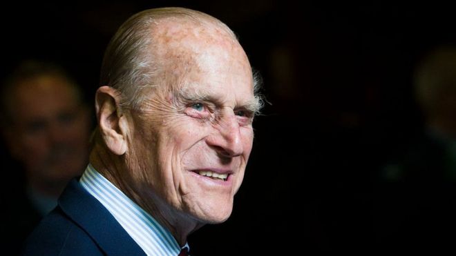 The Duke of Edinburgh during a visit to the headquarters of the Royal Auxiliary Air Force's (RAuxAF) 603 Squadron in Edinburgh