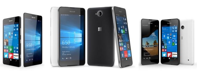 Teléfonos con el sistema de Windows 10 Mobile (Foto: Microsoft)