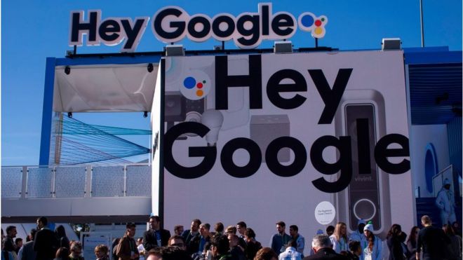 Стенд Google на выставке CES 2018