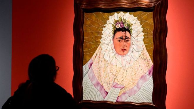 "Autorretrato con Tehuana", de Frida Kahlo.