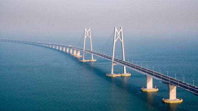 Jembatan yang menghubungkan Hong Kong-Zhuhai-Macau
