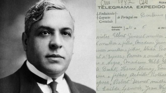 Aristides de Sousa Mendes and a telegram from Portuguese dictator Salazar