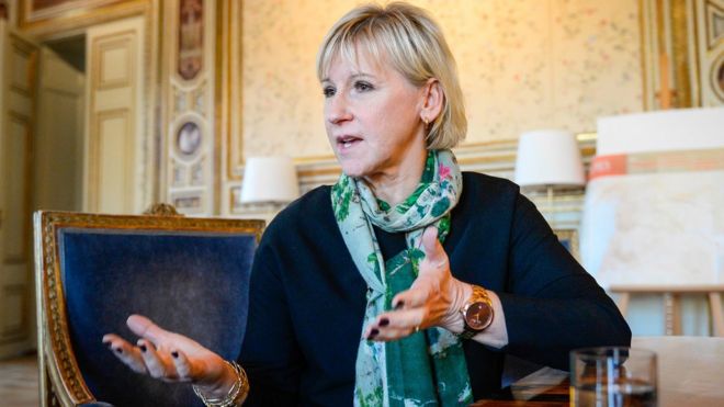 Министр иностранных дел Швеции Марго Уоллстрем (файл фото)