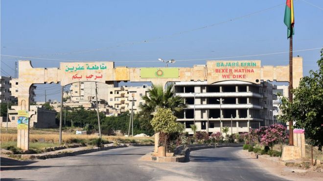 Afrin'in girişi