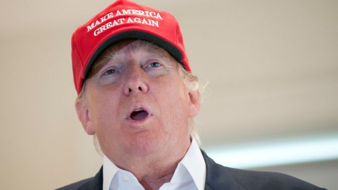 Donald Trump, controversial frontrunner for the Republican nomination in the US presidential elections