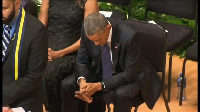 「あまりに何度もこういう追悼式で……」オバマ氏