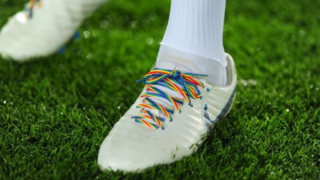 Image result for rainbow laces football