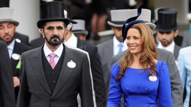 Dubai Emiri Şeyh Muhammed bin Reşit El Maktum ve eşi Prenses Haya, İngiltere'de her yıl Kraliyet Ailesi onuruna düzenlenen Royal Ascot Yarışları'na sık sık katılıyordu. (20 Haziran 2012)