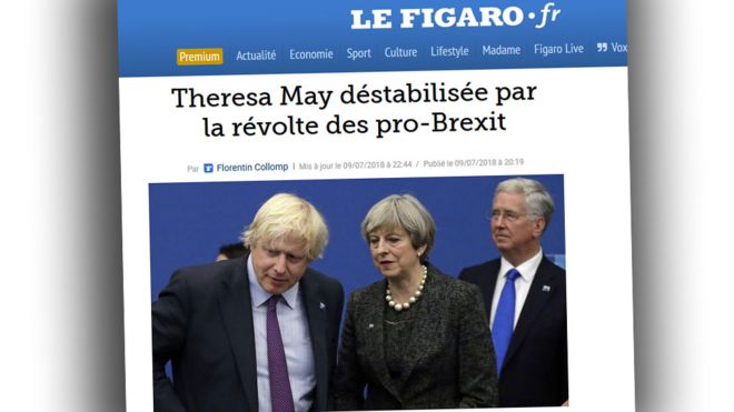 Скриншот французского сайта Le Figaro