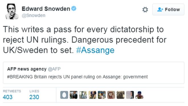 Эдвард Сноуден чирикать