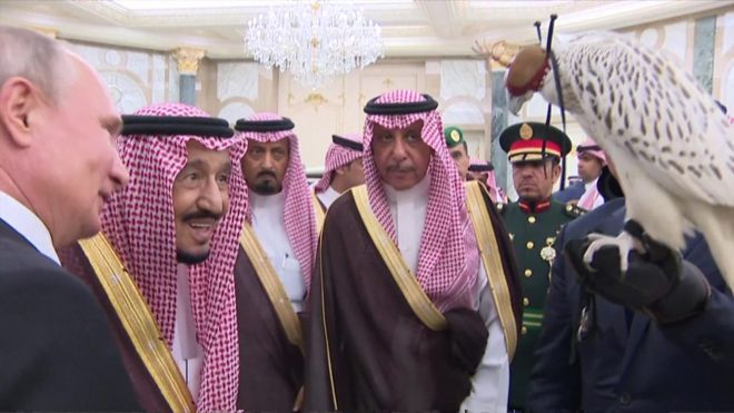 العاهل السعودي الملك سلمان والرئيس الروسي فلاديمير بوتين