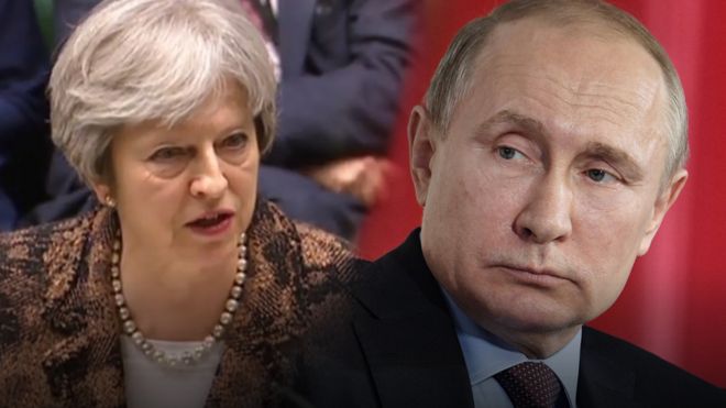 Theresa May, Vladimir Putin