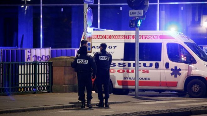 Полиция в Страсбурге. 11 декабря 2018