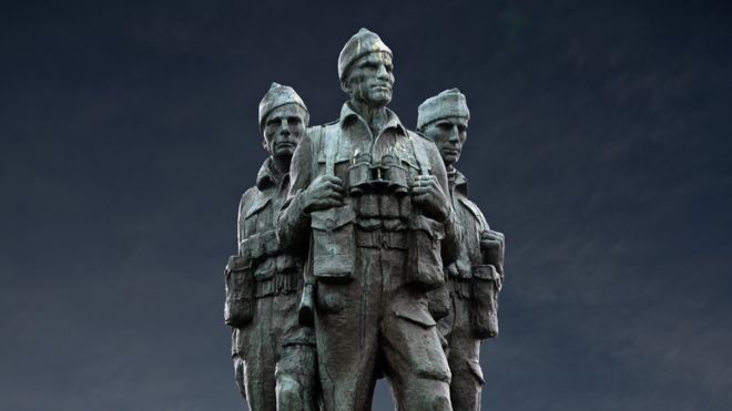 Памятник британским коммандос в Шотландии