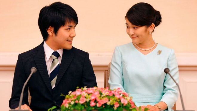 Princess Mako and Kei Komuro announced their engagement in 2017