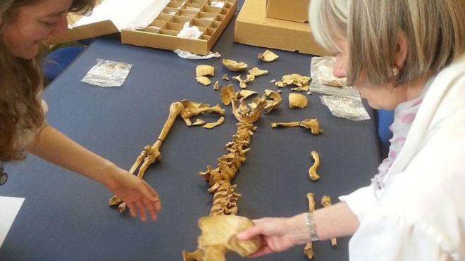 Cientistas da Universidade de Durham analisaram esqueletos de menores encontrados ao lado de uma igreja no norte da Inglaterra